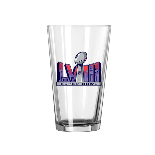 Kansas City Chiefs 16oz SB 58 Champions Pint Glass - Logo Brands - Flyclothing LLC