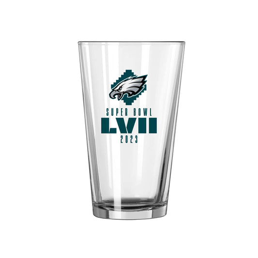 Philadelphia Eagles 16oz SB Bound Pint Glass - Logo Brands - Flyclothing LLC