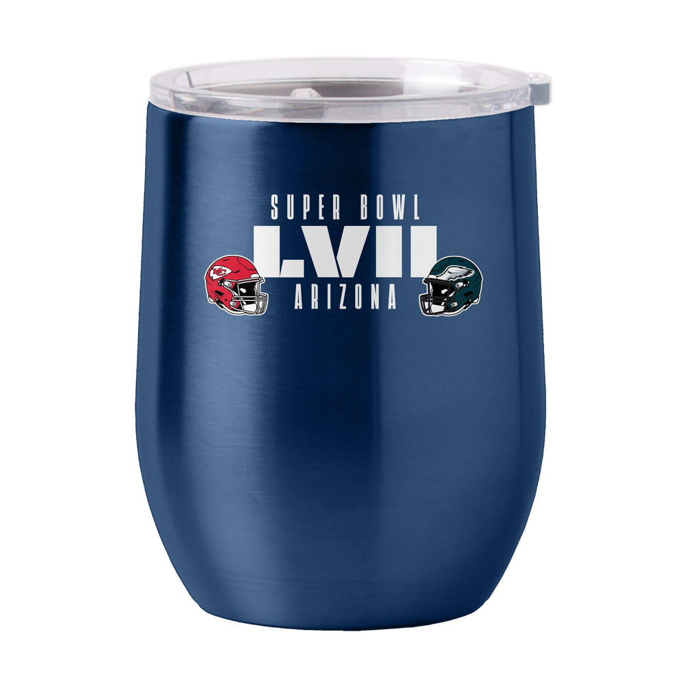 Super Bowl 57 16oz Dueling Teams Stainless Curved Beverage - Logo Brands - Flyclothing LLC