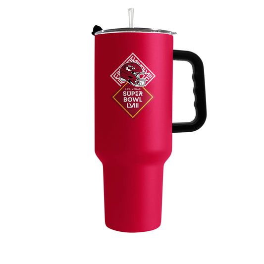 Kansas City Chiefs 40oz SB 58 Bound Powder Coat Tumbler - Logo Brands - Flyclothing LLC