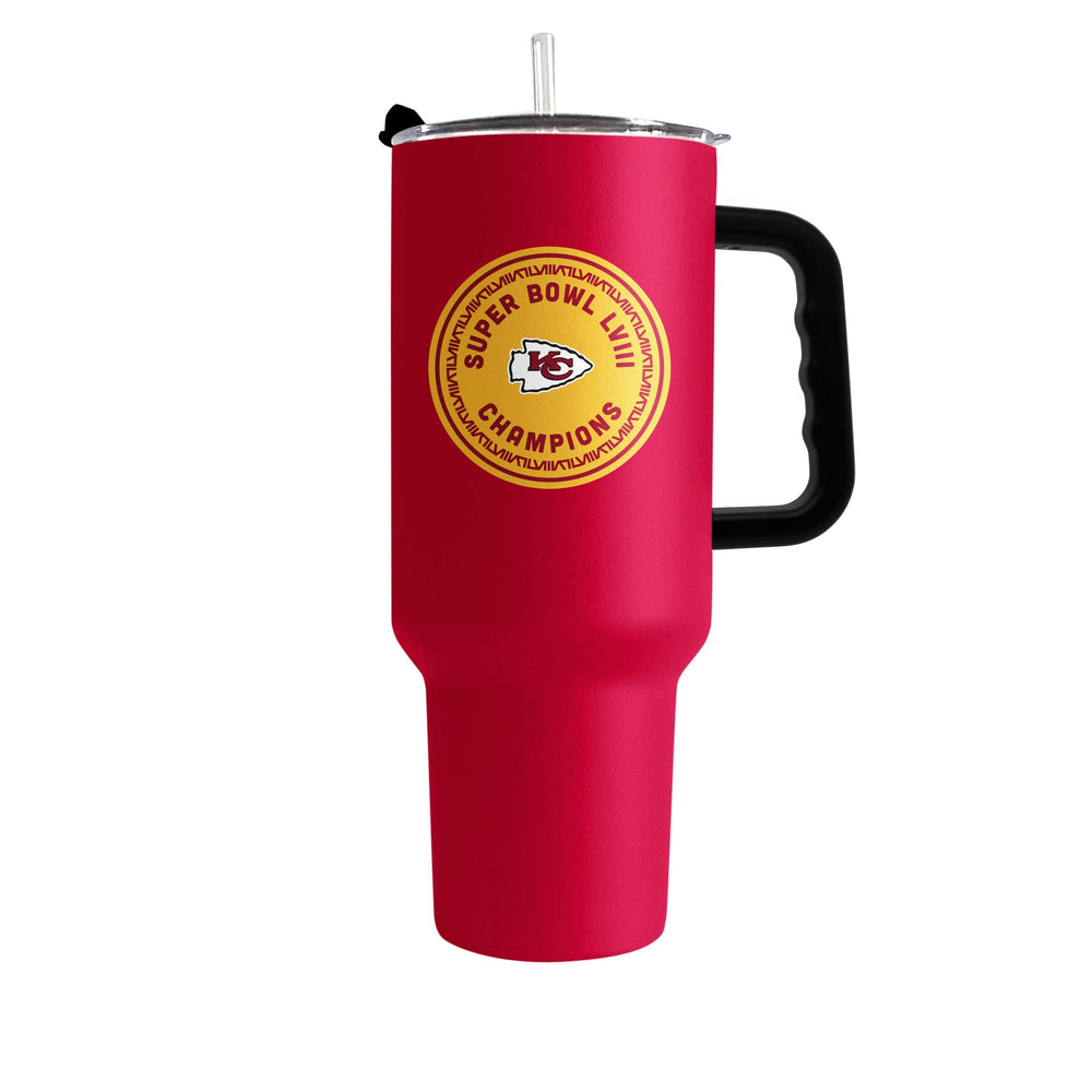 Kansas City Chiefs 40oz SB 58 Champions Powder Coat Tumbler - Logo Brands - Flyclothing LLC