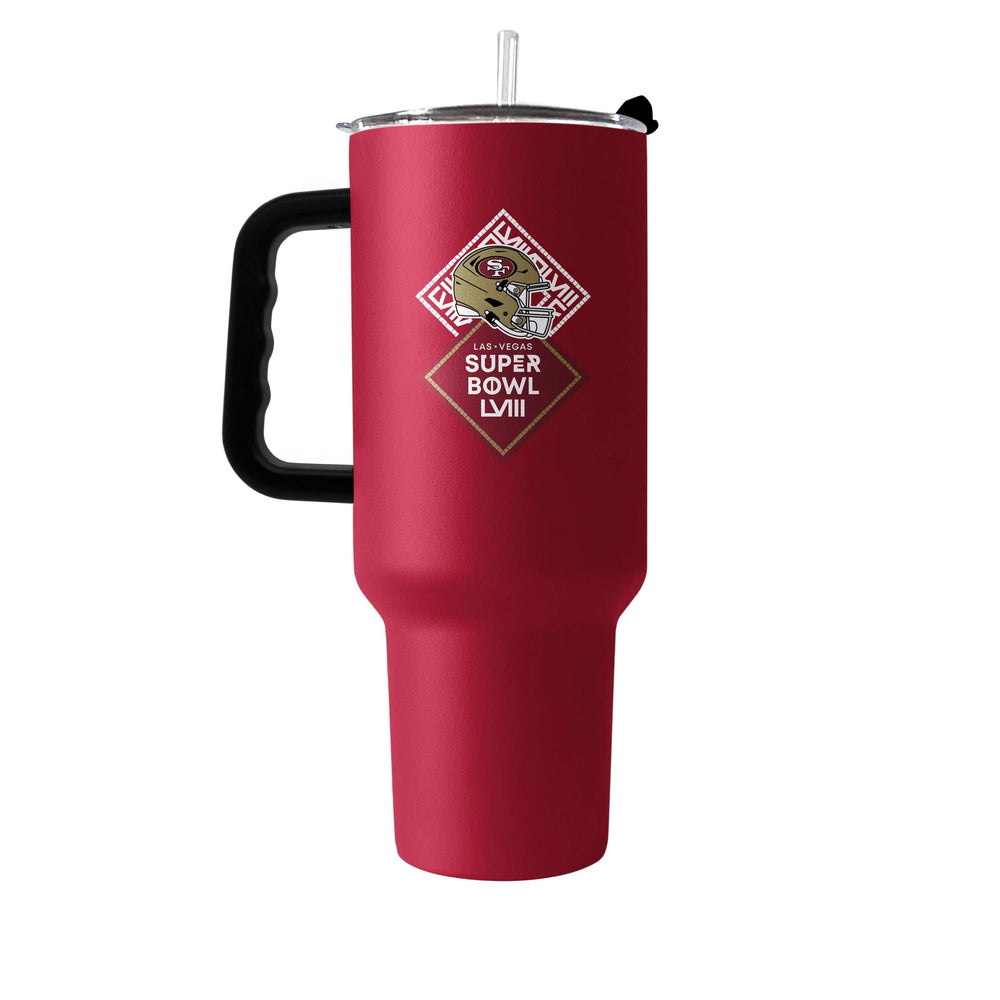 San Francisco 49ers 40oz SB 58 Bound Powder Coat Tumbler - Logo Brands - Flyclothing LLC
