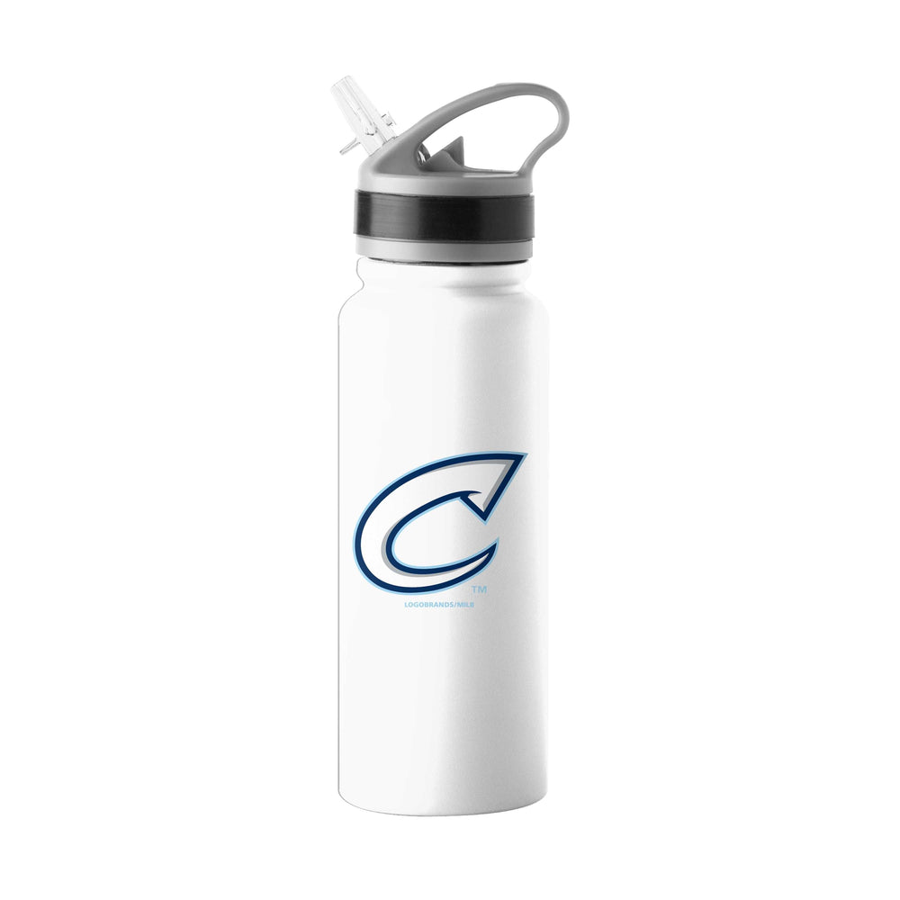 Columbus Clippers White 25oz SingleWall FlipTop Bottle - Logo Brands - Flyclothing LLC
