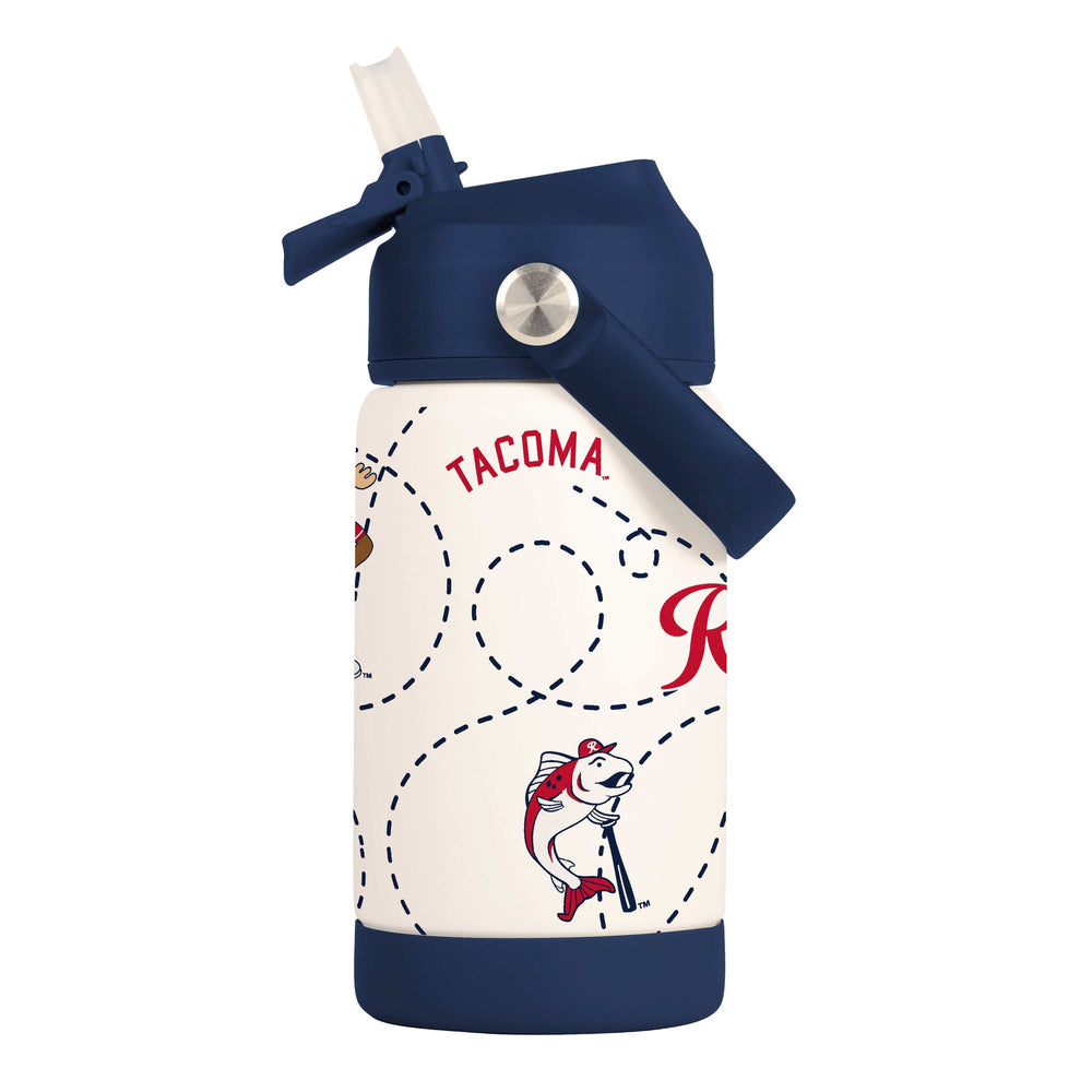 Tacoma Rainiers 12oz Mascot SS Kids Bottle - Logo Brands - Flyclothing LLC