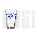 Bud Light/LA Rams 16oz SB Bound Pint Glass - Logo Brands - Flyclothing LLC