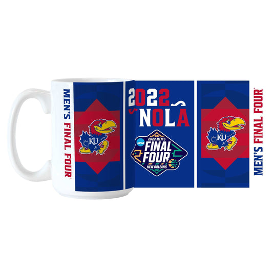 Kansas 15oz Final Four Bound Sublimated Mug - Logo Brands - Flyclothing LLC