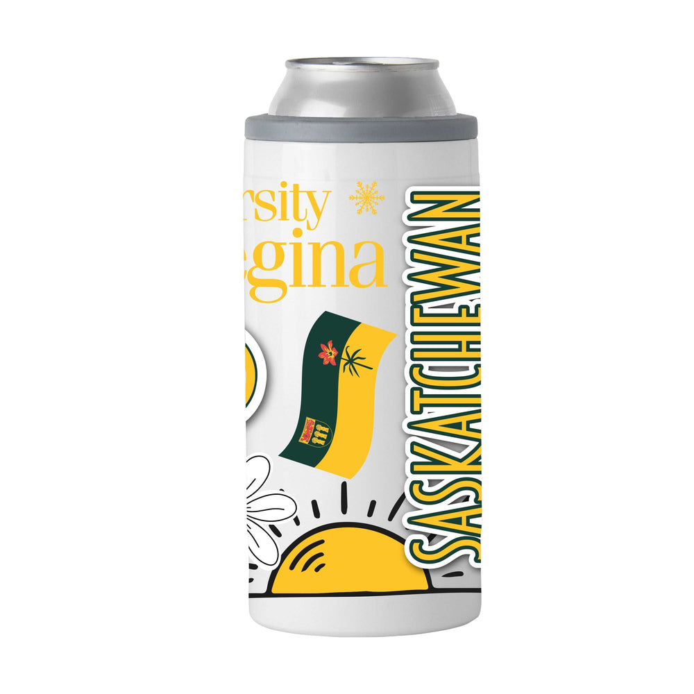 Regina 12oz Native Powder Coat Slim Can Coolie - Logo Brands - Flyclothing LLC