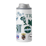 Trent University 12oz Native Powder Coat Slim Can Coolie - Logo Brands - Flyclothing LLC