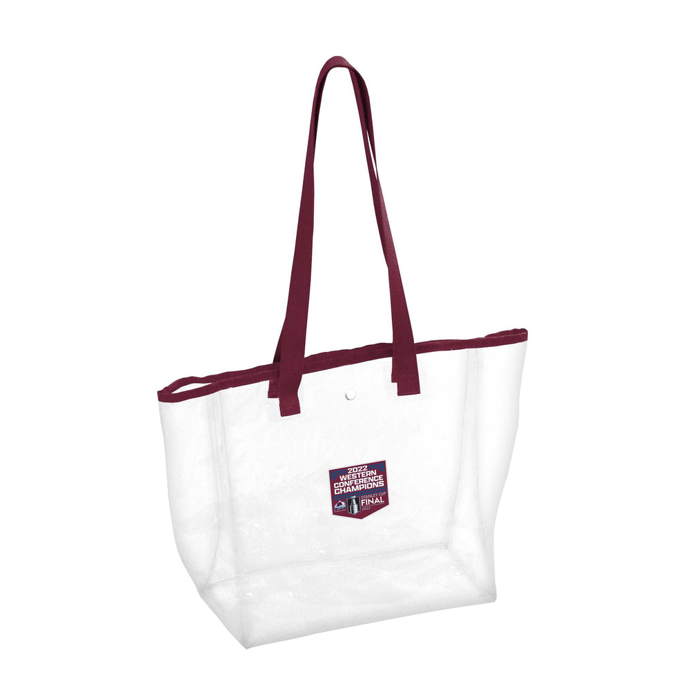 Colorado Avalanche Conference Champions Clear Tote - Logo Brands - Flyclothing LLC