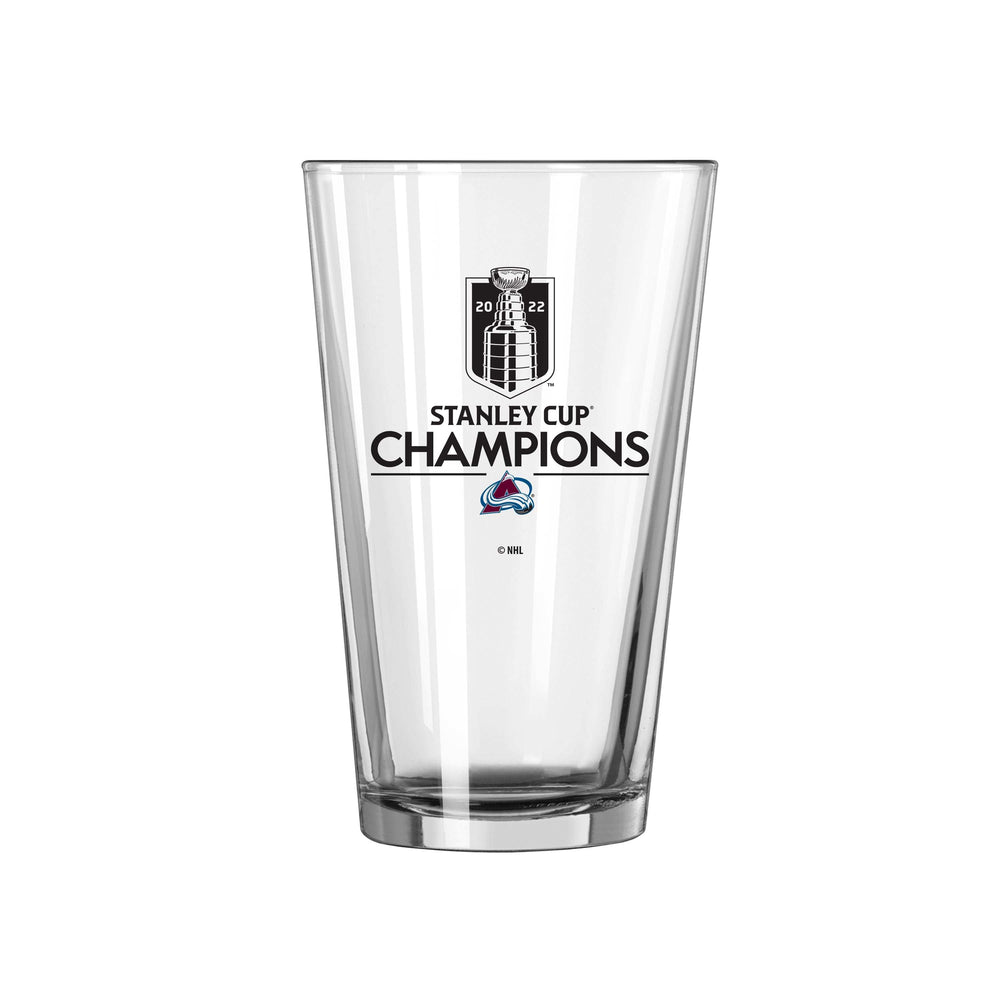 Colorado Avalanche 16oz Stanley Cup Champions Pint Glass - Logo Brands - Flyclothing LLC
