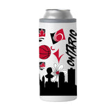 Carleton University 12oz Native Powder Coat Slim Can Coolie - Logo Brands - Flyclothing LLC