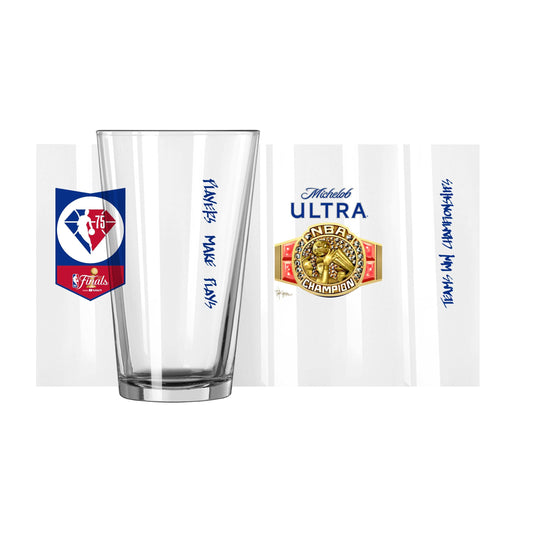 Mich Ultra/NBA Finals 16oz Pint Glass - Logo Brands - Flyclothing LLC