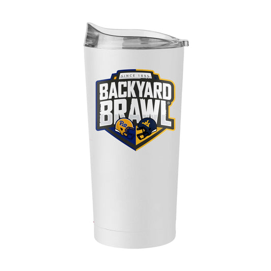 2024 Backyard Brawl West Virginia 20oz Powder Coat Tumbler - Logo Brands - Flyclothing LLC