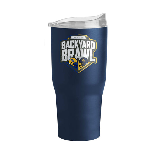 2024 Backyard Brawl West Virginia 30oz Powder Coat Tumbler - Logo Brands - Flyclothing LLC