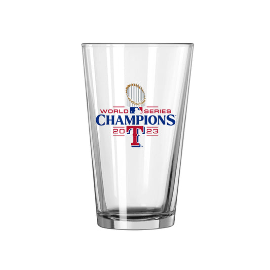 Texas Rangers 16oz 2023 World Series Champions Roster Pint Glass - Logo Brands - Flyclothing LLC
