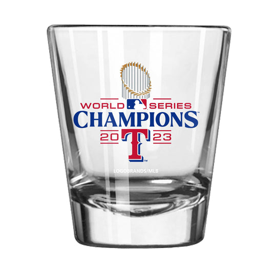 Texas Rangers 2oz 2023 World Series Champions Repeat Shot Glass - Logo Brands - Flyclothing LLC