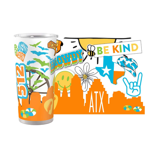 Austin 20oz Native Powder Coat Tumbler - Logo Brands - Flyclothing LLC