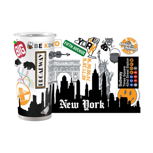 New York City 20oz Native Powder Coat Tumbler - Logo Brands - Flyclothing LLC