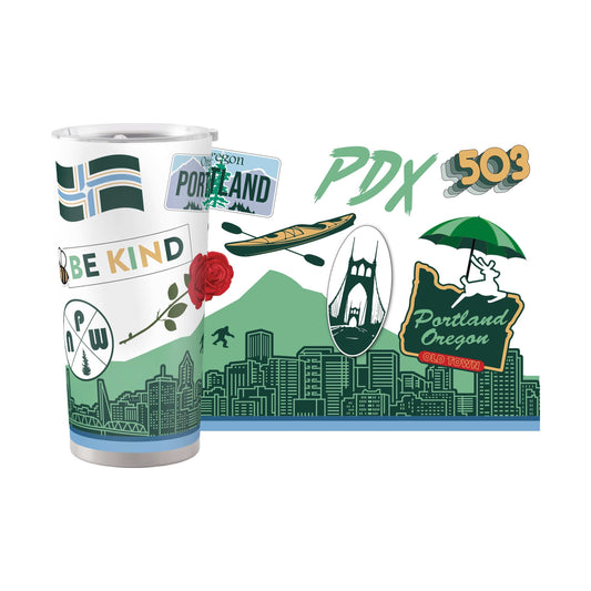 Portland 20oz Native Powder Coat Tumbler - Logo Brands - Flyclothing LLC
