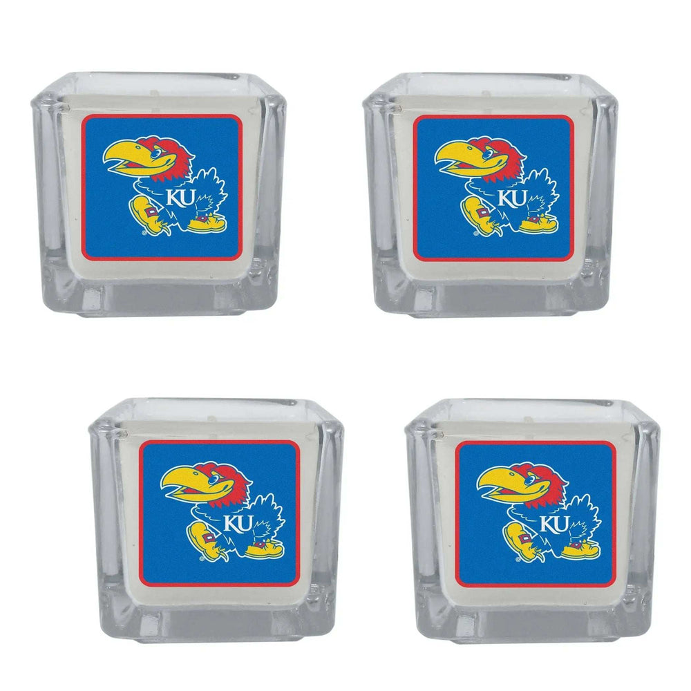 Kansas Jayhawks Scented Candles, 4 pk - Kansas Jayhawks - Flyclothing LLC