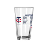 Minnesota Twins HOF 16oz Pint Glass - Logo Brands - Flyclothing LLC