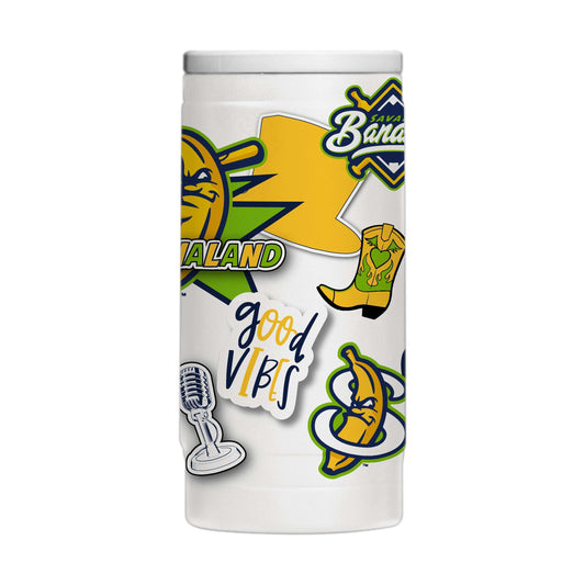 Savannah Bananas 12oz Native Powdercoat SlimCan Coolie - Logo Brands - Flyclothing LLC