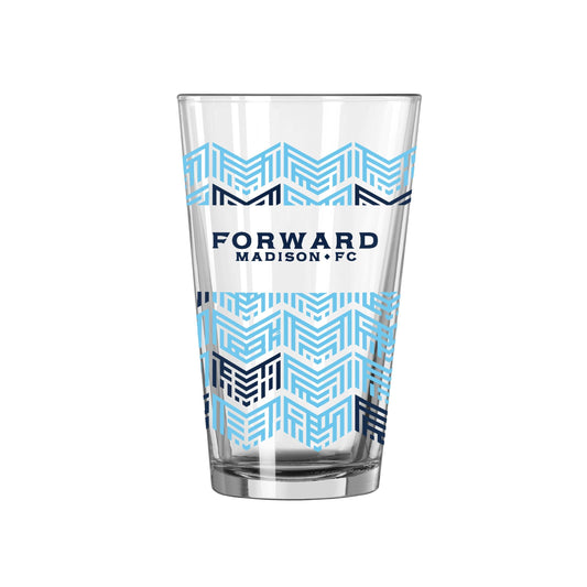 Forward Madison FC 16oz Pattern Pint Glass - Logo Brands - Flyclothing LLC