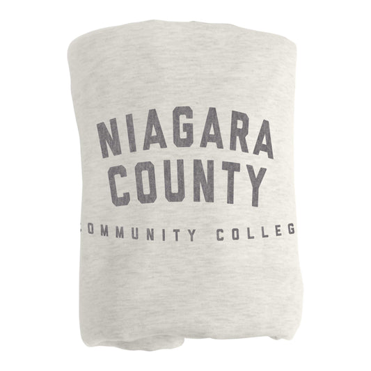 Niagara County Community College Sublimated Sweatshirt Blanket - Logo Brands - Flyclothing LLC