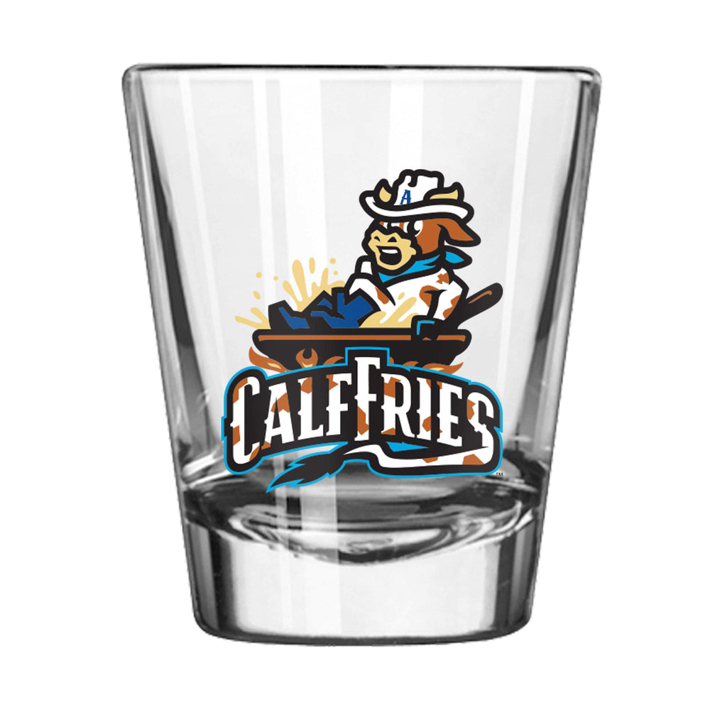 Amarillo Sod Poodle Calf Fries 2oz Shot Glass - Logo Brands - Flyclothing LLC