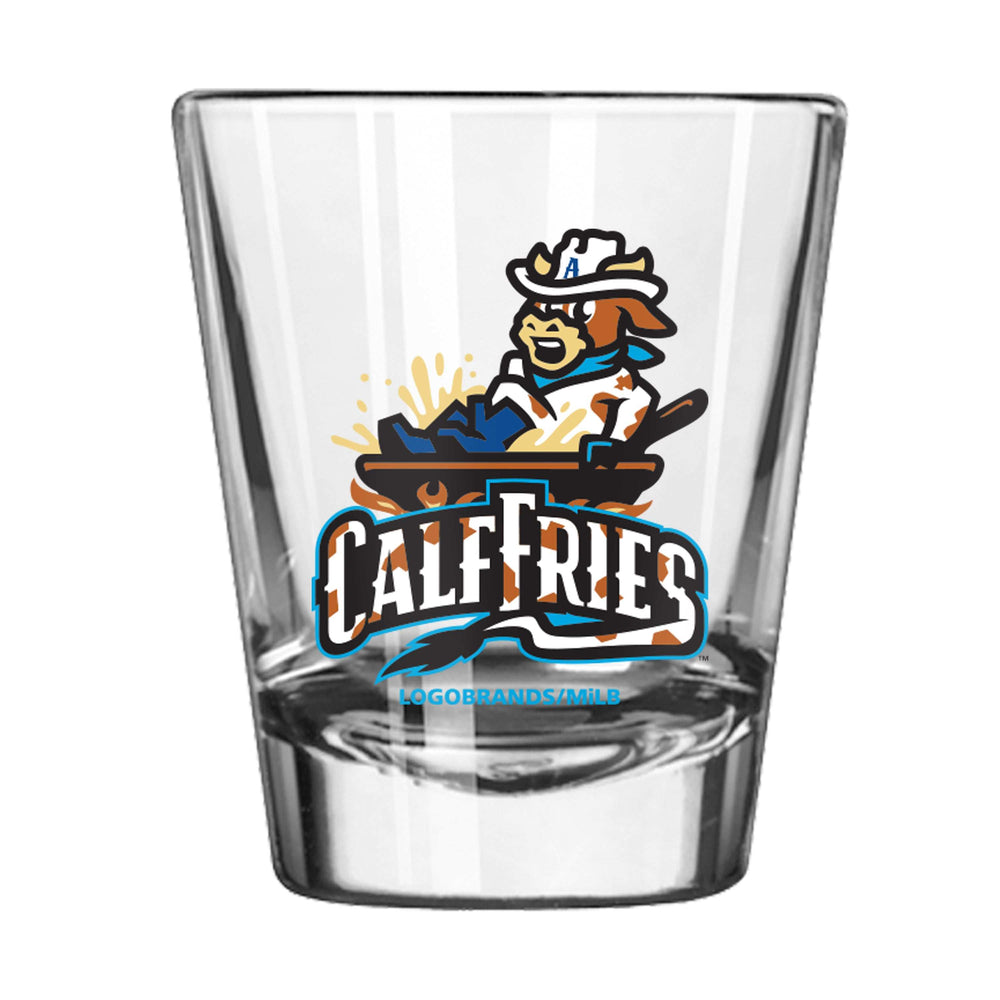 Amarillo Sod Poodle Calf Fries 2oz Shot Glass - Logo Brands - Flyclothing LLC