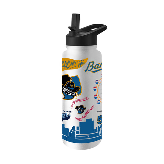 Quad Cities River Bandits 34oz Native Quencher Bottle - Logo Brands - Flyclothing LLC
