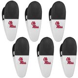 Mississippi Rebels Chip Clip Magnets, 6pk - Siskiyou Buckle - Flyclothing LLC