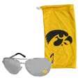 Iowa Hawkeyes Aviator Sunglasses and Bag Set - Siskiyou Buckle - Flyclothing LLC