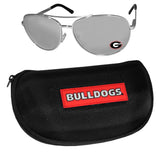 Georgia Bulldogs Aviator Sunglasses and Case - Georgia Bulldogs - Flyclothing LLC