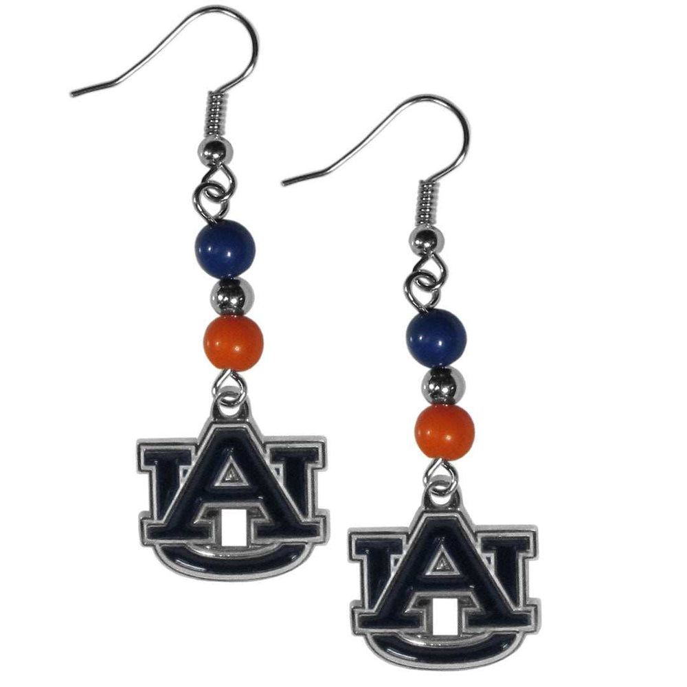 Auburn Tigers Fan Bead Dangle Earrings - Auburn Tigers - Flyclothing LLC