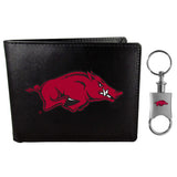 Arkansas Razorbacks Bi-fold Wallet & Valet Key Chain - Arkansas Razorbacks - Flyclothing LLC