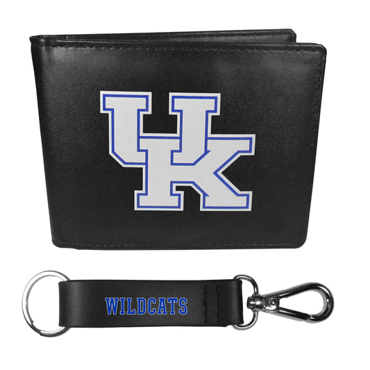 Kentucky Wildcats Bi-fold Wallet & Strap Key Chain - Kentucky Wildcats - Flyclothing LLC