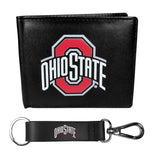 Ohio St. Buckeyes Bi-fold Wallet & Strap Key Chain - Ohio State Buckeyes - Flyclothing LLC