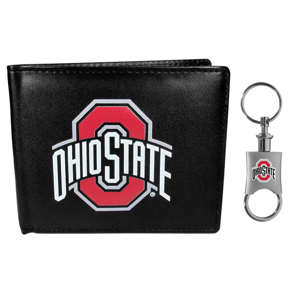 Ohio St. Buckeyes Bi-fold Wallet & Valet Key Chain - Ohio State Buckeyes - Flyclothing LLC