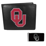Oklahoma Sooners Bi-fold Wallet & Black Money Clip - Oklahoma Sooners - Flyclothing LLC