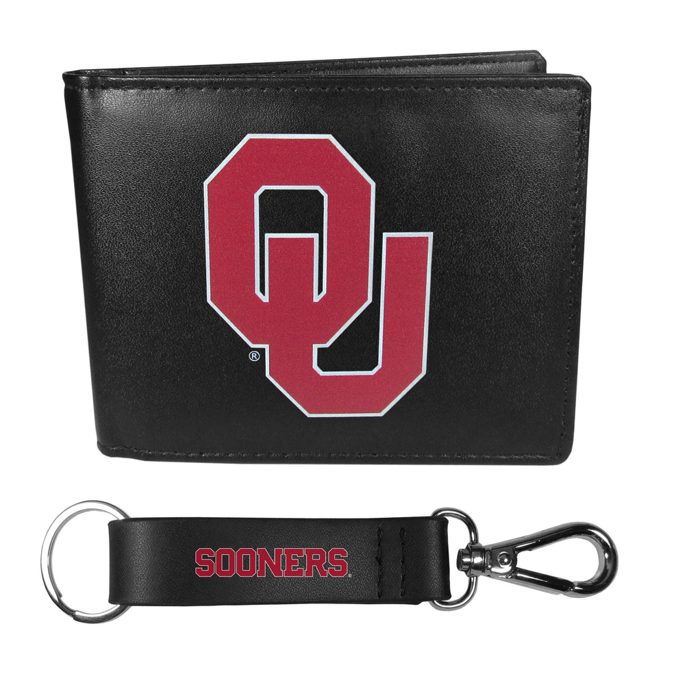Oklahoma Sooners Bi-fold Wallet & Strap Key Chain - Oklahoma Sooners - Flyclothing LLC