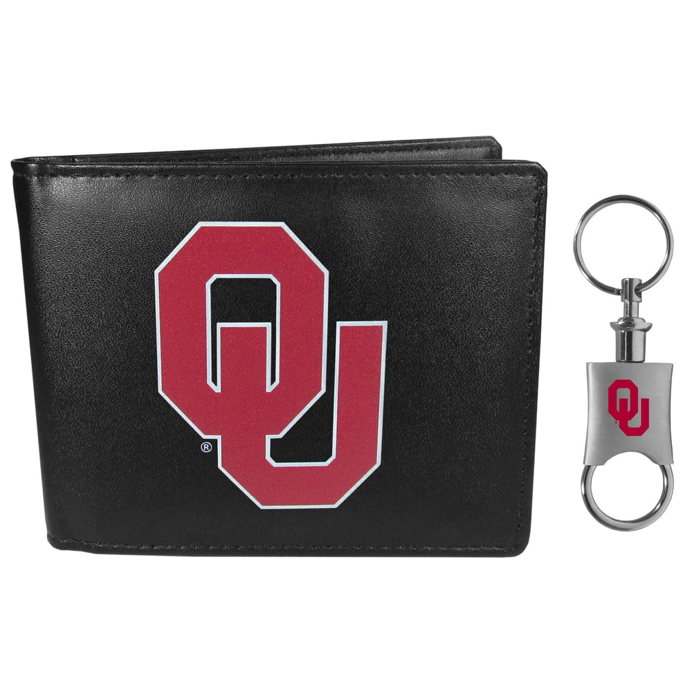 Oklahoma Sooners Bi-fold Wallet & Valet Key Chain - Oklahoma Sooners - Flyclothing LLC
