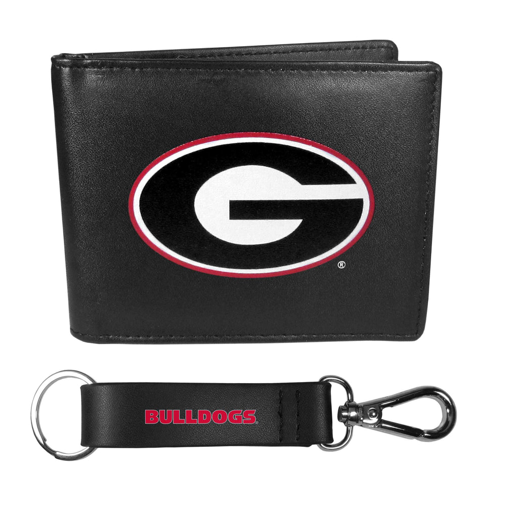 Georgia Bulldogs Bi-fold Wallet & Strap Key Chain - Georgia Bulldogs - Flyclothing LLC
