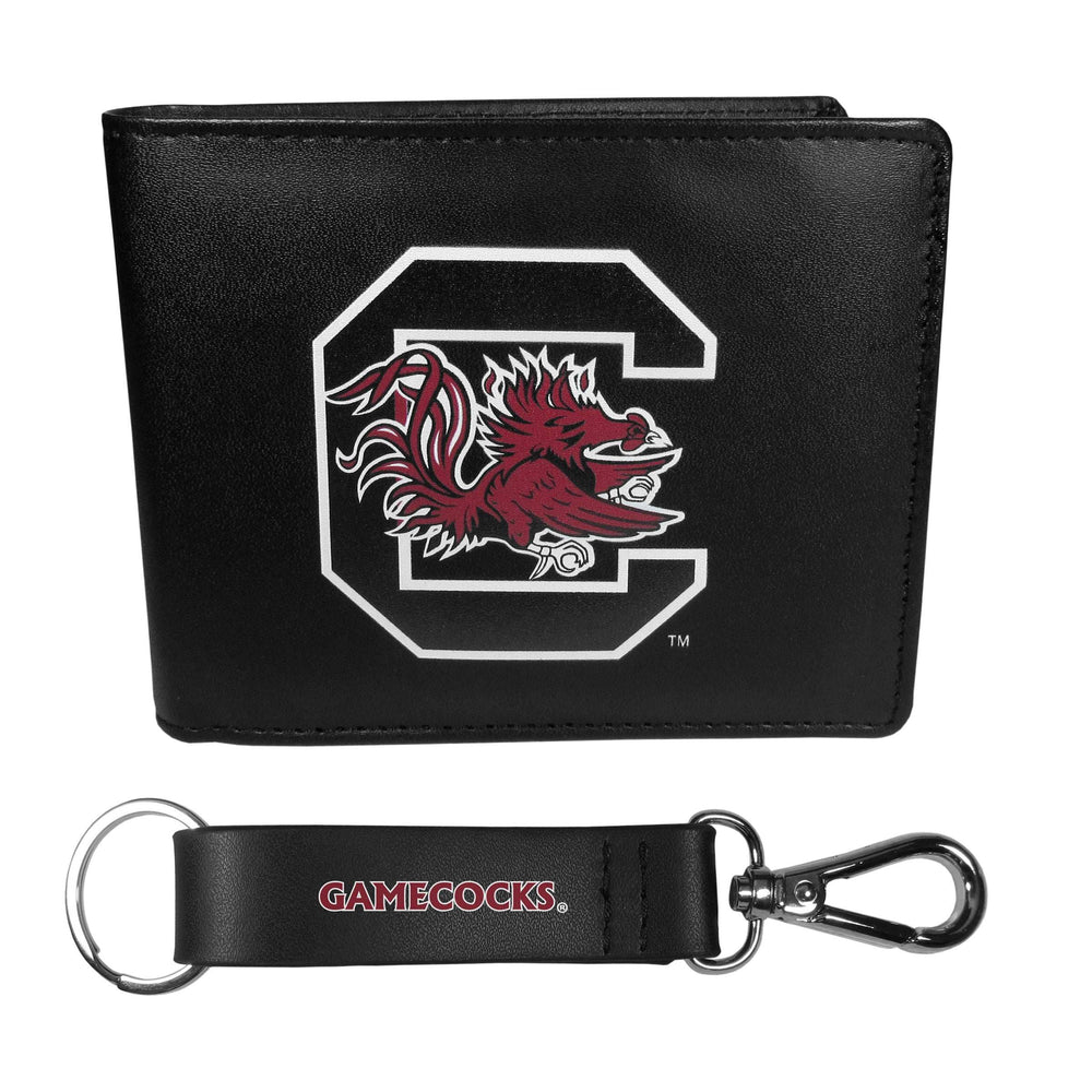 S. Carolina Gamecocks Bi-fold Wallet & Strap Key Chain - S. Carolina Gamecocks - Flyclothing LLC