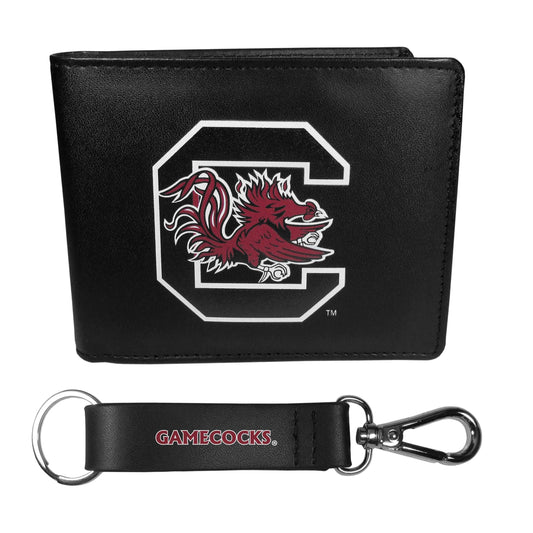 S. Carolina Gamecocks Bi-fold Wallet & Strap Key Chain - S. Carolina Gamecocks - Flyclothing LLC