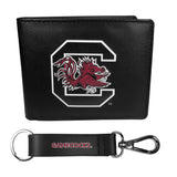 S. Carolina Gamecocks Bi-fold Wallet & Strap Key Chain - S. Carolina Gamecocks - Flyclothing LLC