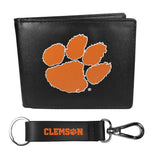 Clemson Tigers Bi-fold Wallet & Strap Key Chain - Clemson Tigers - Flyclothing LLC