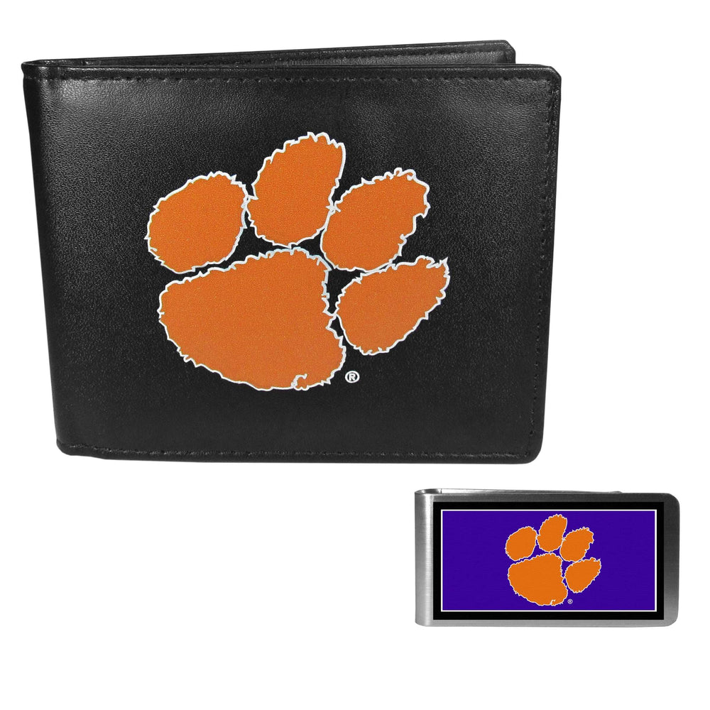 Clemson Tigers Bi-fold Wallet & Color Money Clip - Clemson Tigers - Flyclothing LLC