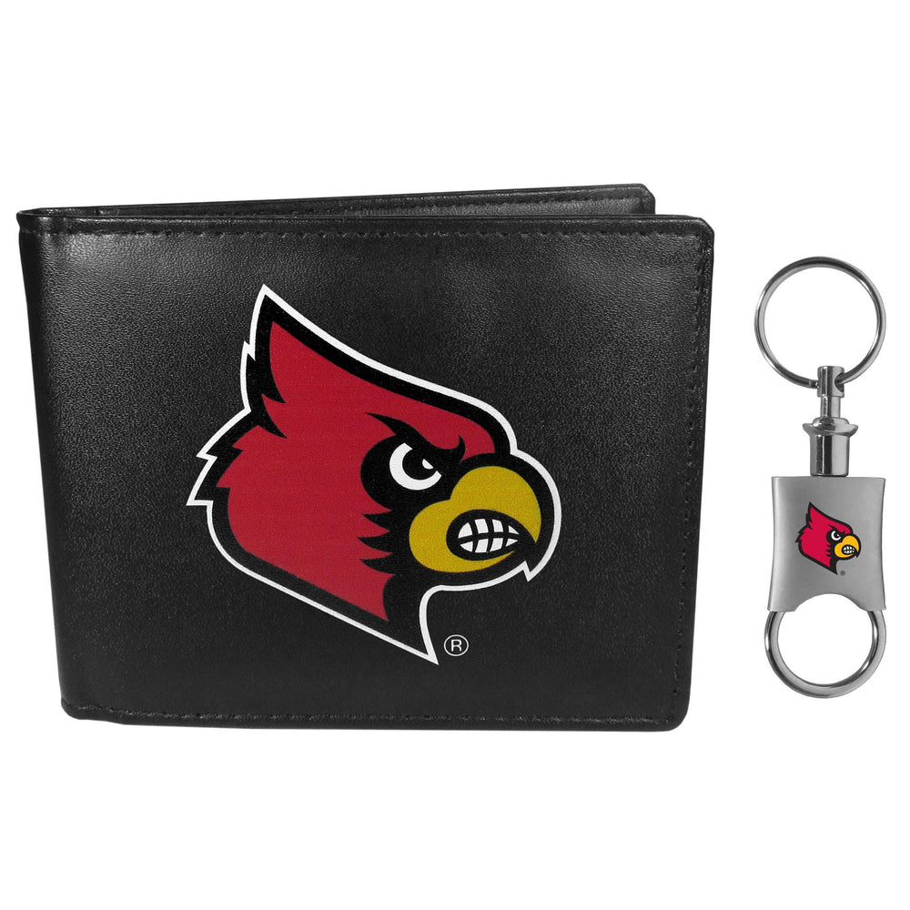 Louisville Cardinals Bi-fold Wallet & Valet Key Chain - Louisville Cardinals - Flyclothing LLC