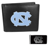 N. Carolina Tar Heels Bi-fold Wallet & Black Money Clip - N. Carolina Tar Heels - Flyclothing LLC